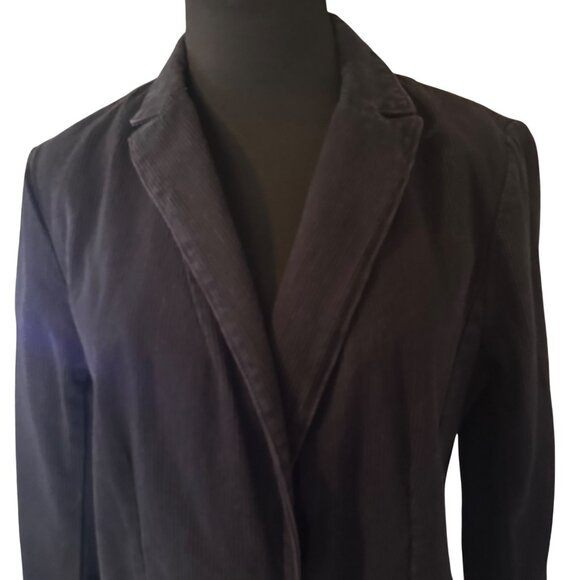 Banana Republic black corduroy blazer jacket size 10 - Picture 7 of 7